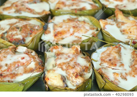 steamed fish with curry paste steamed fish with curry paste 40298093