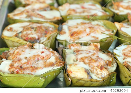 steamed fish with curry paste steamed fish with curry paste 40298094