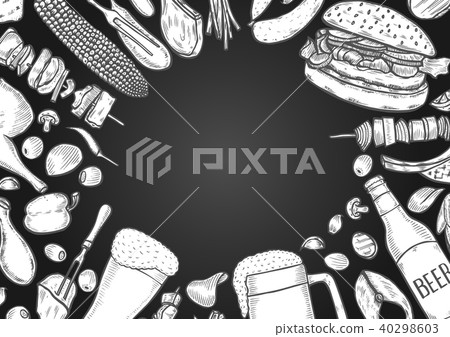 Grill menu design template. Grill menu design template. 40298603