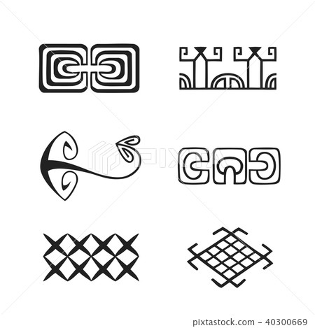 polynesian tattoo indigenous primitive art. polynesian tattoo indigenous primitive art. 40300669