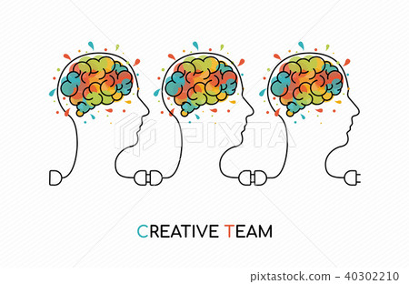 Creative business team work ideas concept art 40302210