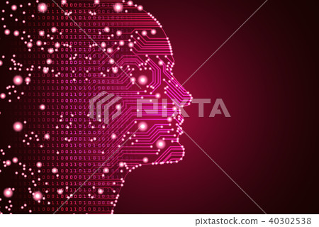 Big data and artificial intelligence concept. - Stock Illustration ...