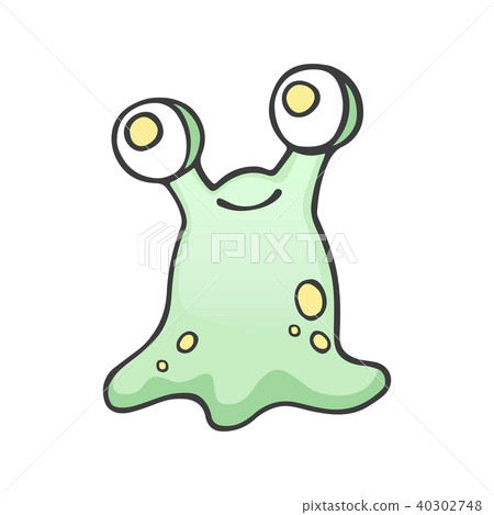 Cute friendly in space suit green alien. Modern vector style illustration flat design cartoon 40302748