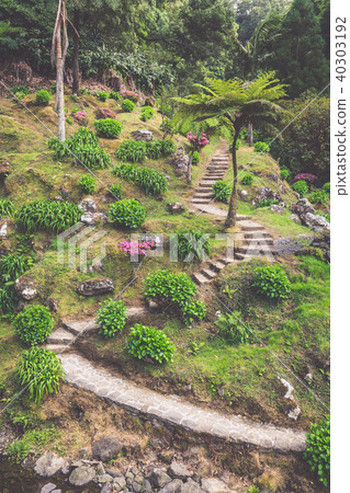Garden on Sao Miguel island, Azores. It is located Garden on Sao Miguel island, Azores. It is located 40303192