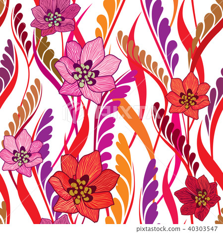 Floral seamless pattern Flower background Floral seamless pattern Flower background 40303547