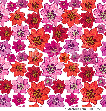 Floral seamless pattern Flower background Floral seamless pattern Flower background 40303549