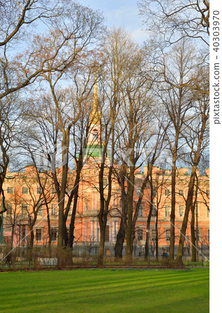 Mikhailovsky Garden at spring. Mikhailovsky Garden at spring. 40303970