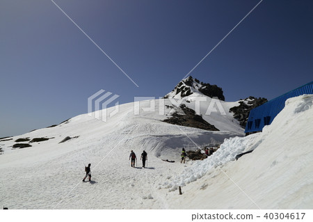 Norikoshi Pure Land and Houkendake of Kiso Komagatake in the late snow season (April 29, 2018) 40304617