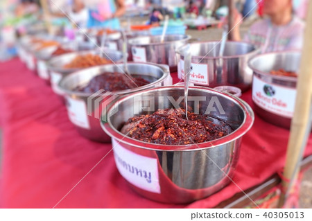 chili paste at street food 40305013