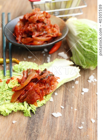kimchi cabbage - korean food kimchi cabbage - korean food 40305589