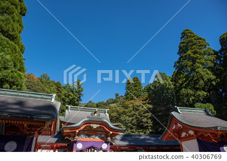 Red Temple in Kirishima Shrine, Kagoshima Prefecture 40306769