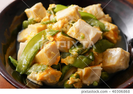 Takano tofu and eggplant with silk sheath Takano tofu and eggplant with silk sheath 40306868