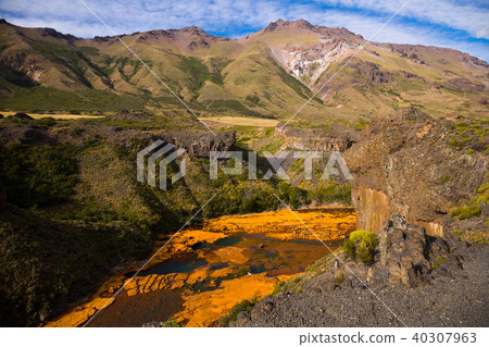 View of Agrio river near Salto del Agrio waterfall View of Agrio river near Salto del Agrio waterfall 40307963