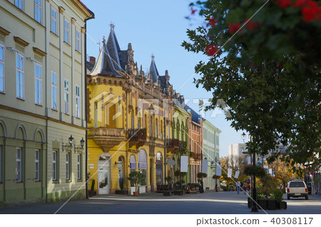 Street of Kaposvar, Hungary Street of Kaposvar, Hungary 40308117