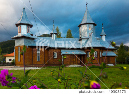 Wooden church in romanian village Carlibaba Wooden church in romanian village Carlibaba 40308273
