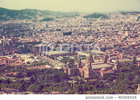 Historical neighbourhoods of Barcelona, view above 40308426
