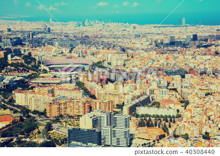 The Eixample district of Barcelona in Spain 40308440