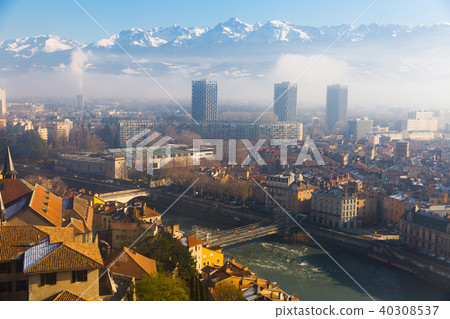Grenoble under clouds Grenoble under clouds 40308537