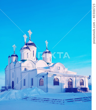Spassky Cathedral at Murom in winter. Russia 40308723