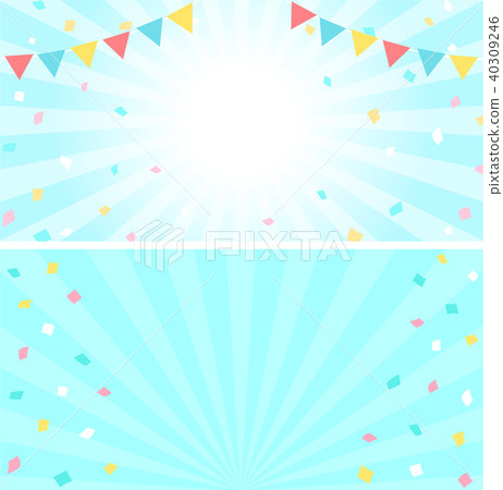 Confetti And Flag Banner Background Illustration Stock