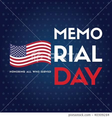 Happy memorial day greeting card Happy memorial day greeting card 40309284