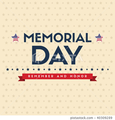Happy memorial day background card Happy memorial day background card 40309289