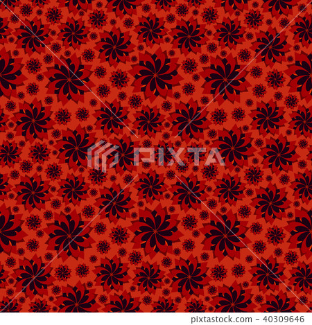 Simple cute pattern in abstract flowers. Ditsy print. Floral seamless background. Fashion prints 40309646