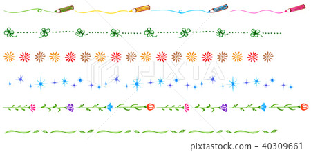 Hand written decoration line - Stock Illustration [40309661] - PIXTA