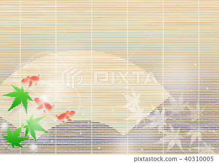 Cool blue foliage and goldfish sum image Cool blue foliage and goldfish sum image 40310005