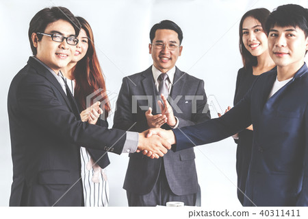 Handshake of business partners 40311411