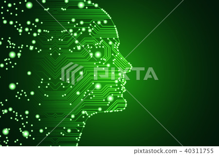 Big data and artificial intelligence concept. Big data and artificial intelligence concept. 40311755