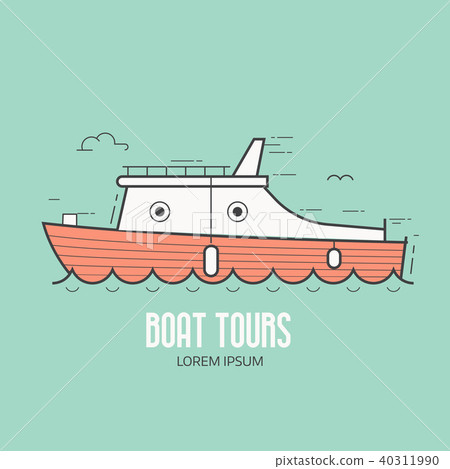 Boat Tours Logo Template 40311990