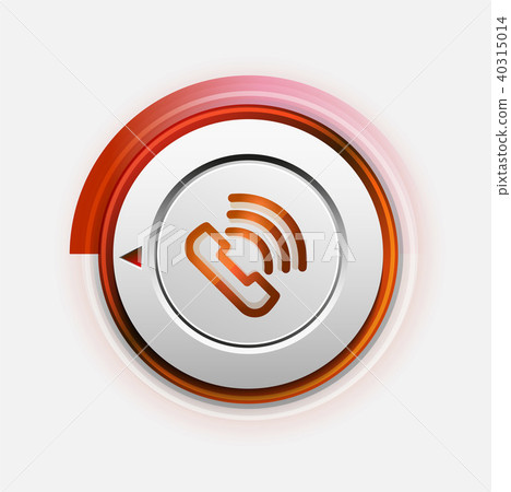 Phone button, call support idea, vector illustration 40315014