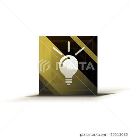 Light bulb, new idea concept web button Light bulb, new idea concept web button 40315085
