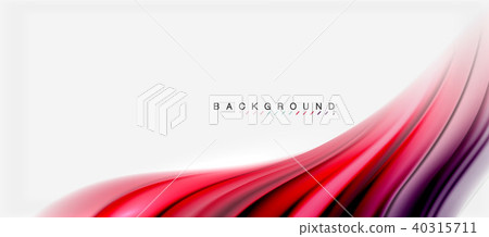 Blurred fluid colors background, abstract waves lines, vector illustration 40315711