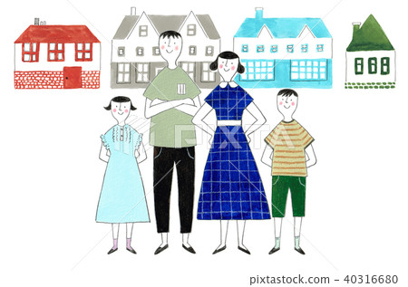 Family who bought a new house Family who bought a new house 40316680