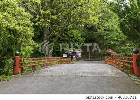 大分kitsuki市都市风景 图库照片