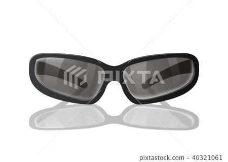 Black sunglasses to protect from the sun. 40321061