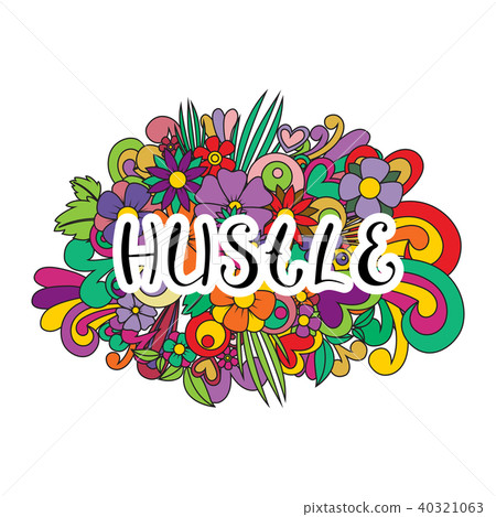 Hustle Tangle pattern background. 40321063