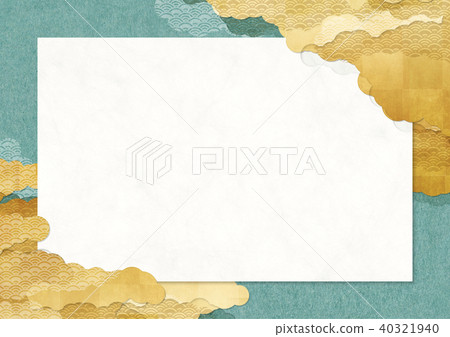 Japanese modern frame (Japanese paper texture) 40321940