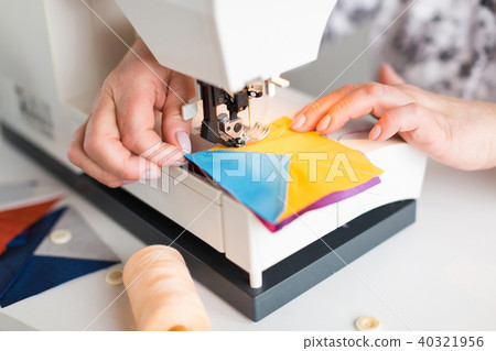 hobby, technology, quilting concept.  40321956