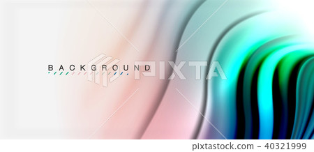 Blurred fluid colors background, abstract waves lines, vector illustration Blurred fluid colors background, abstract waves lines, vector illustration 40321999