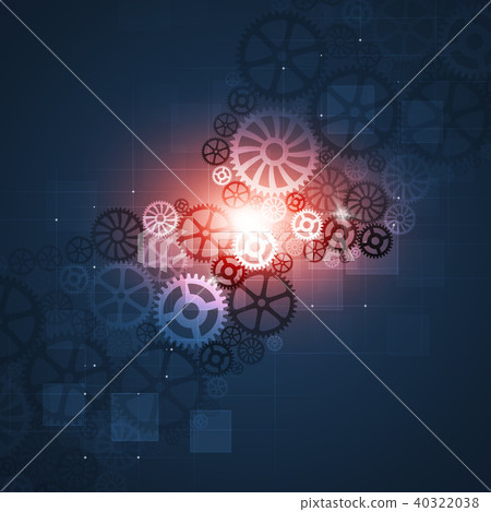 Gear Shapes Business Card Gear Shapes Business Card 40322038