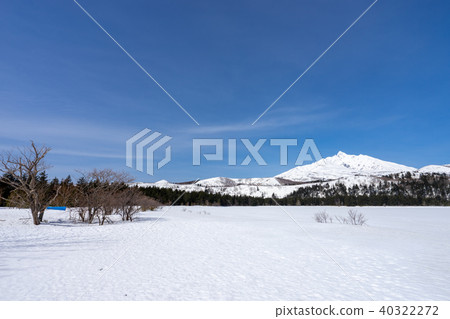 Otatomari swamp in Rishiri Island in winter Otatomari swamp in Rishiri Island in winter 40322272