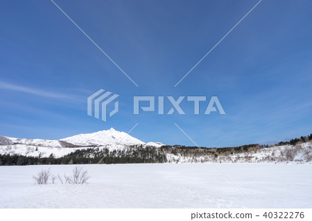Otatomari swamp in Rishiri Island in winter Otatomari swamp in Rishiri Island in winter 40322276