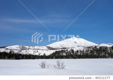Otatomari swamp in Rishiri Island in winter Otatomari swamp in Rishiri Island in winter 40322277