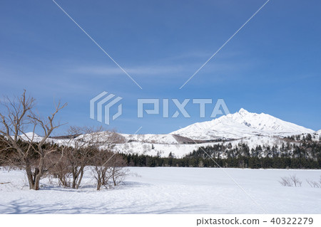 Otatomari swamp in Rishiri Island in winter Otatomari swamp in Rishiri Island in winter 40322279