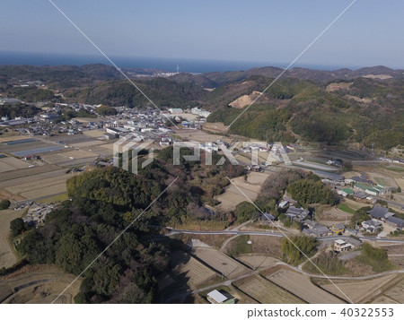 Japanese countryside scenery drone photography Japanese countryside scenery drone photography 40322553