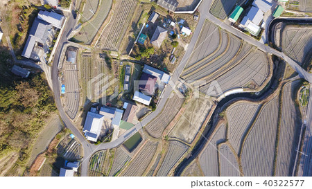 Japanese countryside scenery drone photography 40322577