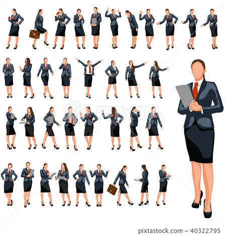 businesswoman set 4 businesswoman set 4 40322795